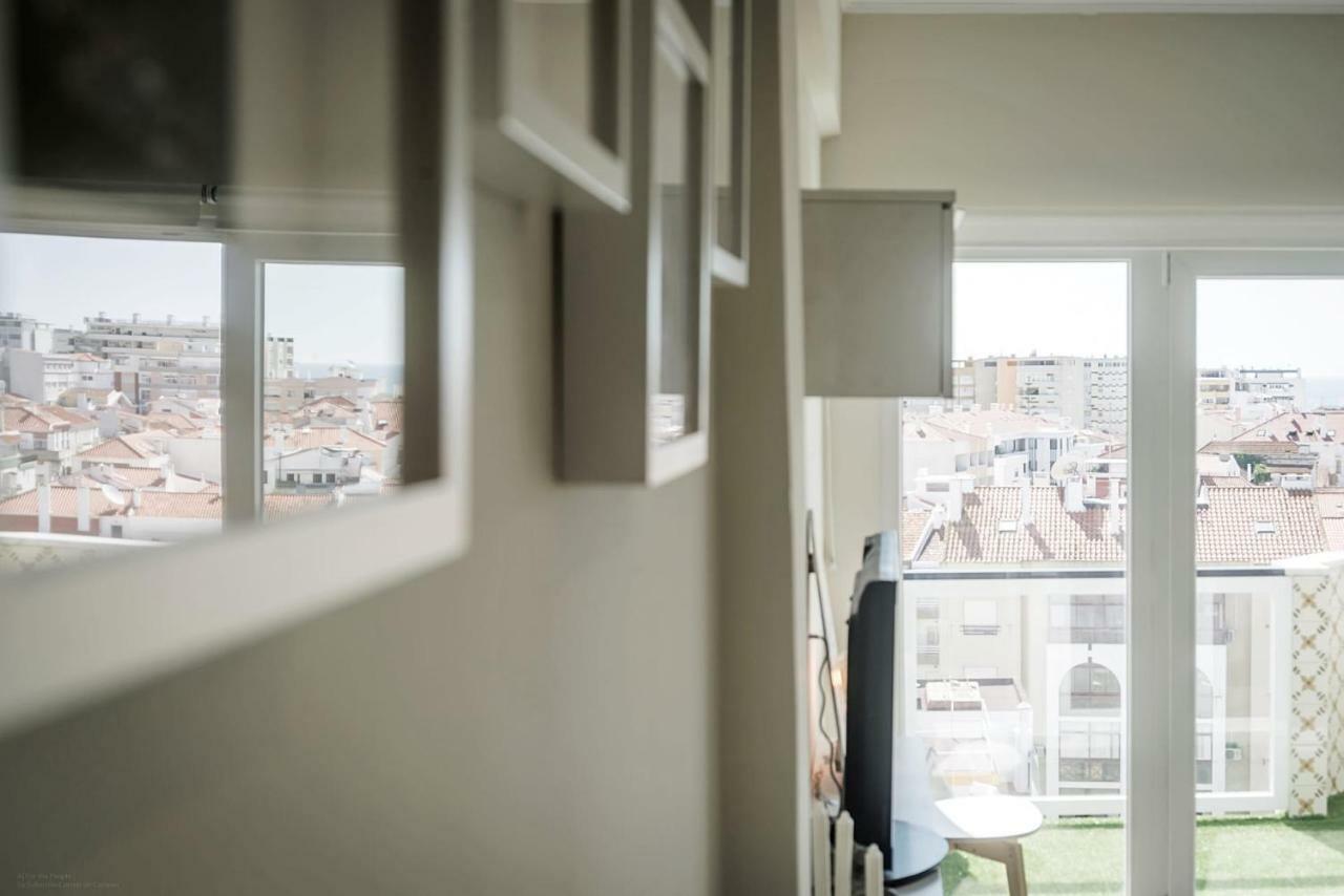 Lovely Lisboa Costa Da Caparica Seaview Apartment Luaran gambar