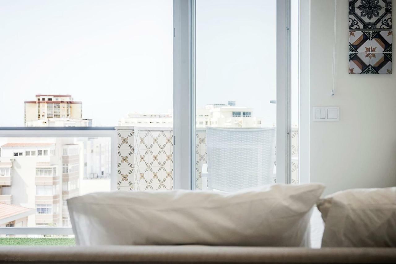 Lovely Lisboa Costa Da Caparica Seaview Apartment Luaran gambar
